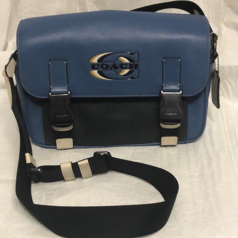 Coach Leather Track Crossbody Bag EUC